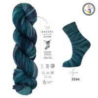 Gazzal Happy Feet (3266) 75% Мериносовая шерсть, 25% Полиамид / 100 гр. - 330 м.